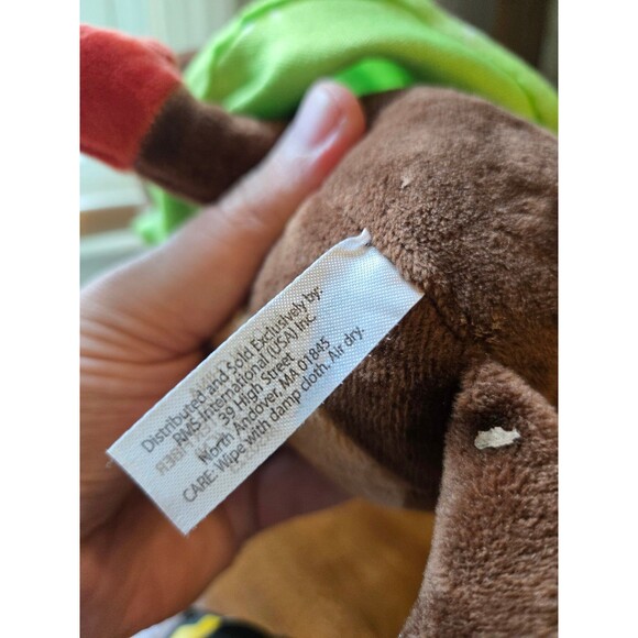 Target Winter Brown Teddy In Green Lovey Blanket Anthropomorphic Whimsy Bear - Picture 4 of 4